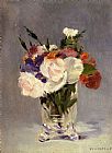Flowers In A Crystal Vase I by Edouard Manet